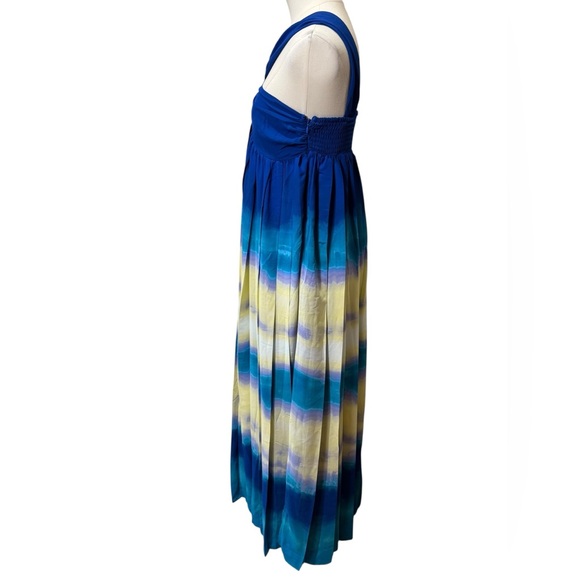 NWT - INC International Concepts Pleated Halter Maxi Dress In Birdie Dye Size XS - Picture 5 of 10